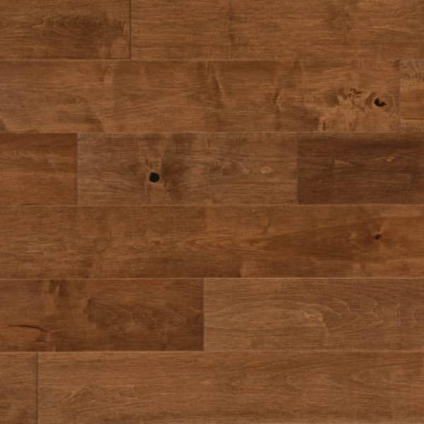 The Maple Praline Character Smooth flooring from Mirage Floors' Sweet Memories Collection is a delightful blend of classic charm and enduring quality. Here's a description highlighting its unique features